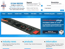 Tablet Screenshot of mcc-cables.com